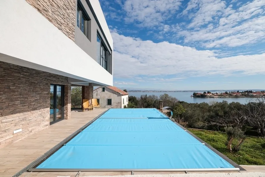 Luxuriöse Villa mit Meerblick in 2. Reihe zum Meer, Insel Ugljan