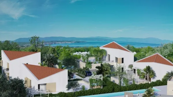 Moderne Luxusvillen im Areal, Region Malinska, Insel Krk, Bild 3