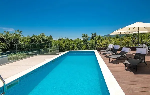 Moderne Doppelhaushälfte mit Pool und Meerblick, Region Opatija, Bild 3