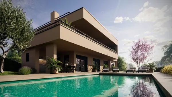 Moderne Neubau-Villa mit Pool und Meerblick, Bild 2