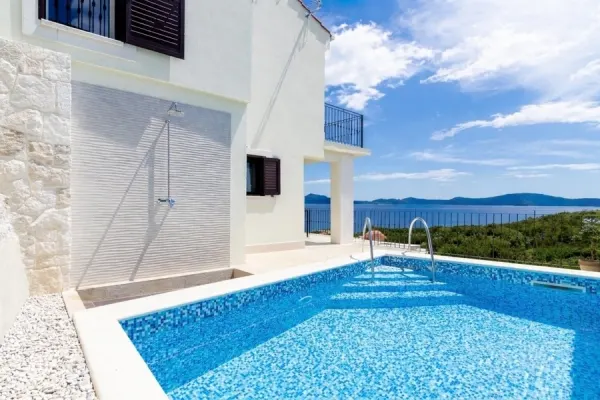 Haus mit Pool und Panorama-Meerblick, Region Dubrovnik, Bild 3